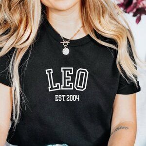 Custom Leo Zodiac T-Shirt Zodiac Leo Gift July August Birthday Gift Leo Gifts